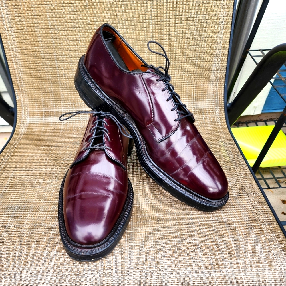 Allen Edmonds, 11C,  Cordovan 8 , CG LEEDS, PTB, MADE IN USA, LUGZ SOLE AND HEEL